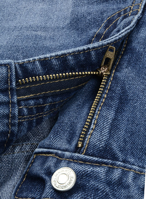 The Blue Stone Wash Whisker Jeans