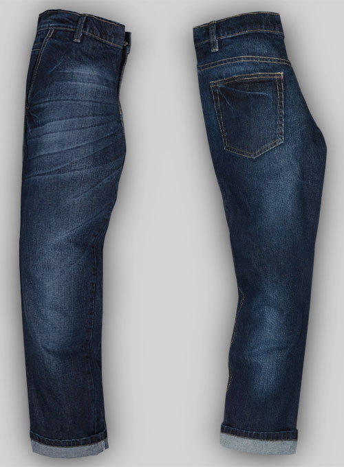Thunder Blue Hard Wash Whisker Jeans - Look #501 - Click Image to Close