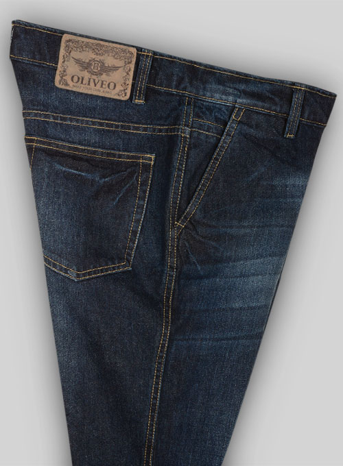 Thunder Blue Hard Wash Whisker Jeans - Look #501