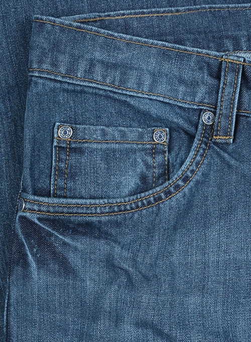 Thunder Blue Stone Wash Whisker Jeans