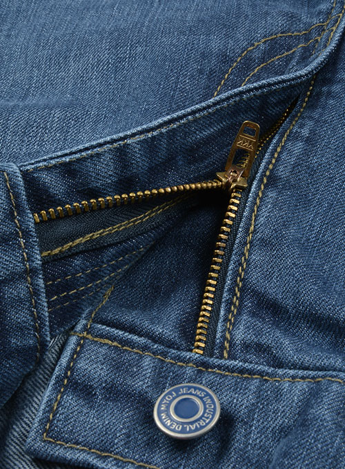 Thunder Blue Stone Wash Whisker Jeans