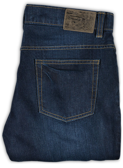 Thunder Blue Hard Wash Whisker Jeans - Click Image to Close