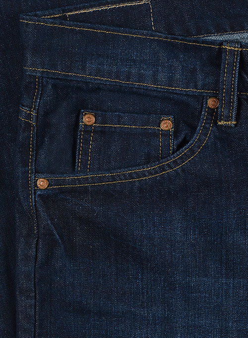Thunder Blue Hard Wash Whisker Jeans - Click Image to Close