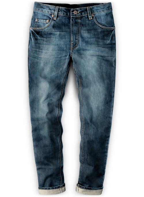 Varro Blue Indigo Wash Whisker Jeans