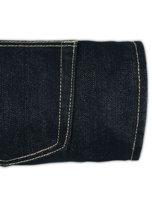 Varro Blue Hard Wash Jeans - Click Image to Close