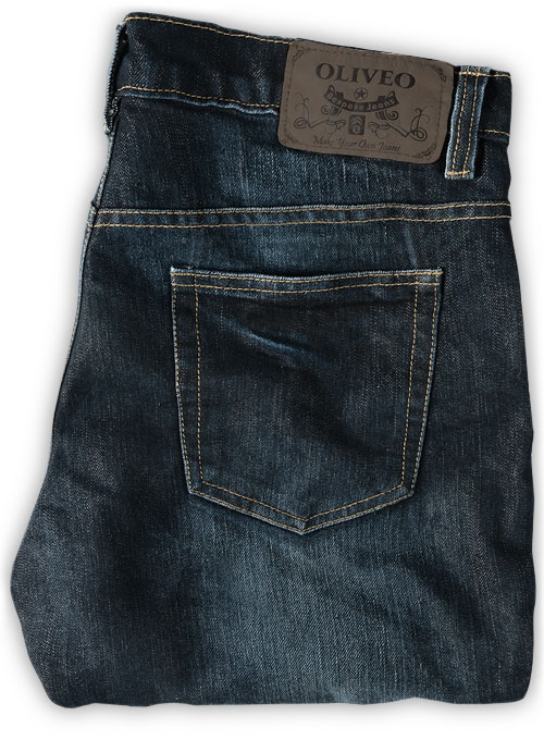 Varro Blue Hard Wash Whisker Jeans - Click Image to Close