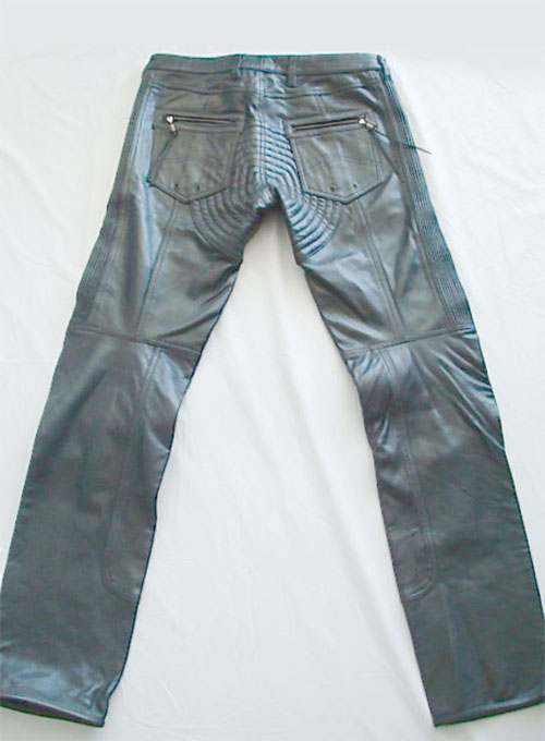 Leather  Biker Jeans - Style #505