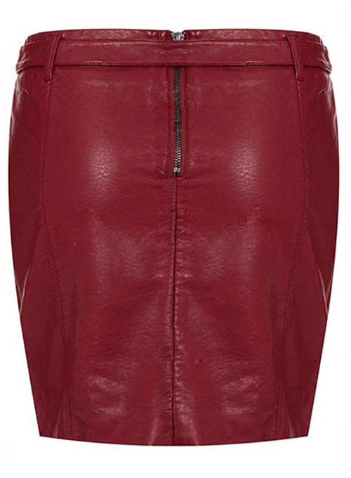 Belted Leather Skirt - # 155