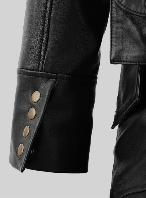 Black Assassin's Creed Jacob Frye Leather Long Coat