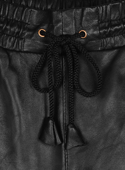 Coleman Drawstring Leather Pants