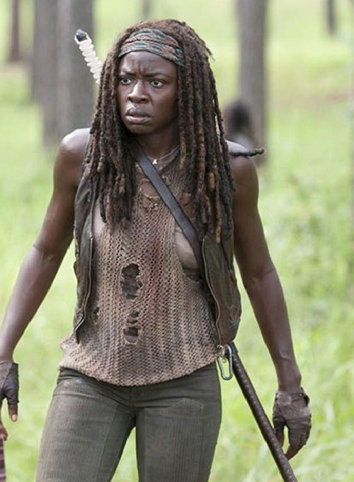 Danai Gurira The Walking Dead Leather Vest