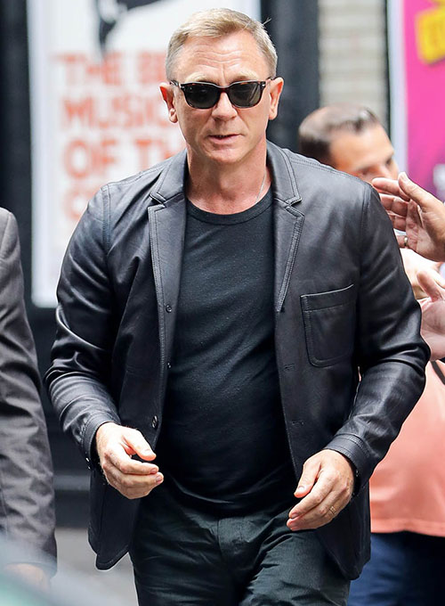 Daniel Craig Leather Blazer - Click Image to Close