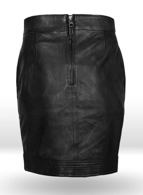 Dart Leather Skirt - # 456