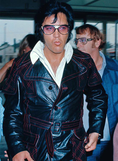 Elvis Presley Leather Long Coat