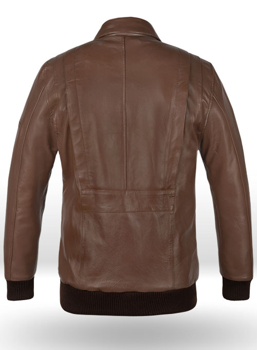 Hunter Bomber Leather Jacket - Click Image to Close