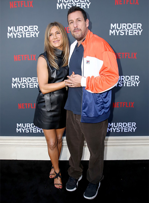 Jennifer Aniston Murder Mystery Premiere Leather Dress - Click Image to Close