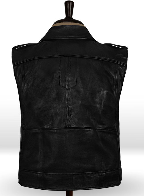 Leather Biker Vest # 315 - Click Image to Close