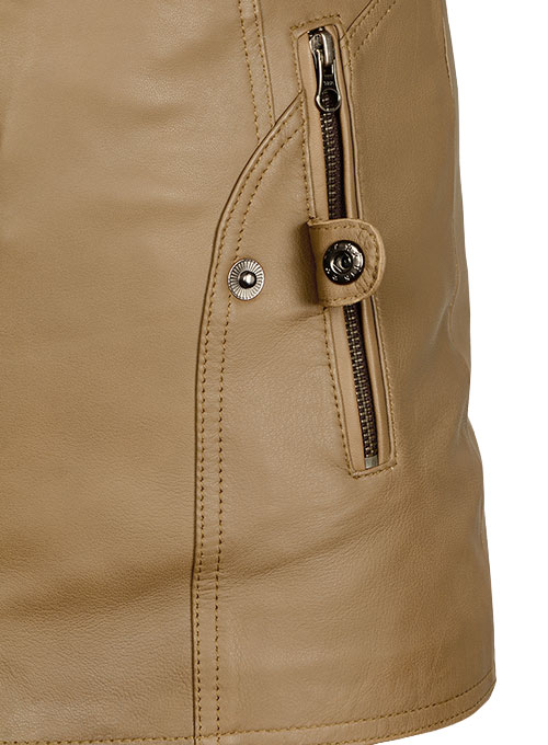 Soft Amazon Brown Leather Jacket # 2000 - Click Image to Close