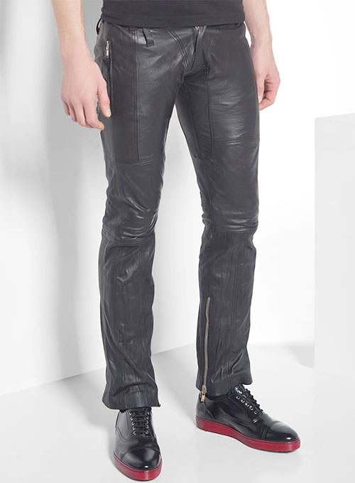 Leather Biker Jeans - Style #507 - Click Image to Close