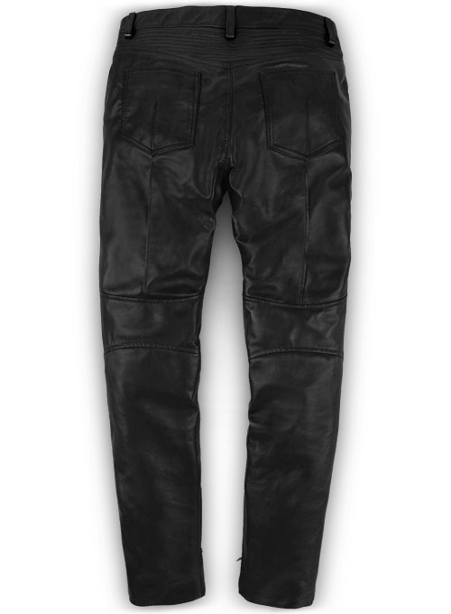 Leather  Biker Jeans - Style #1