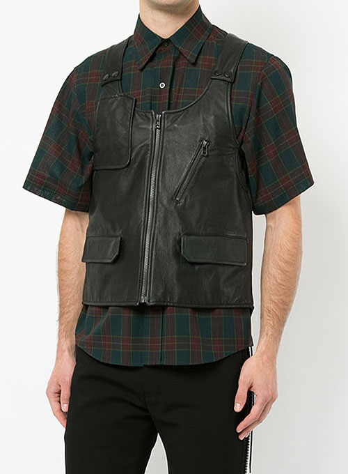 Leather Vest # 332 - Click Image to Close
