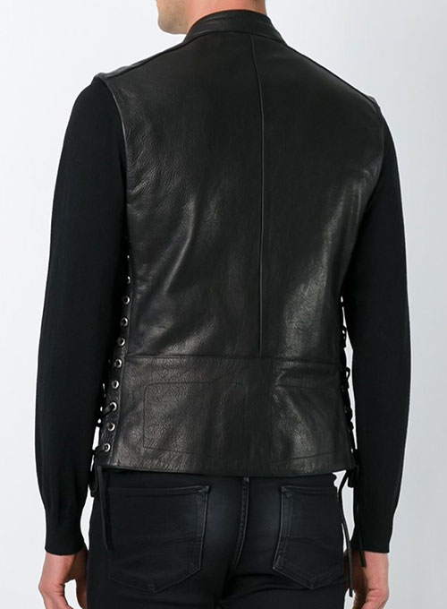 Leather Biker Vest # 333 - Click Image to Close