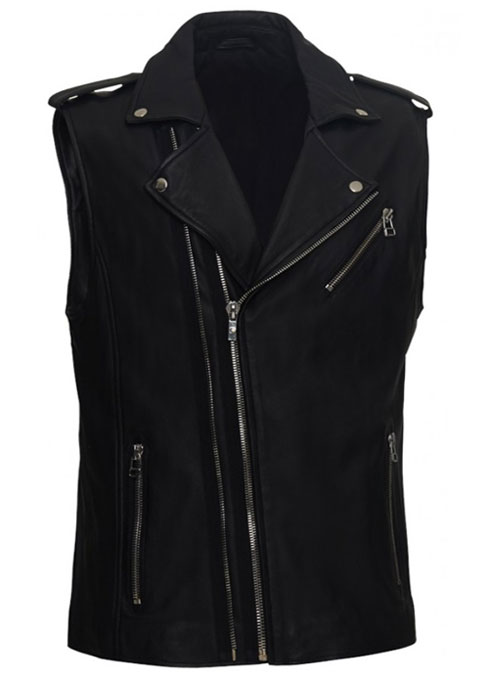 Leather Biker Vest # 349