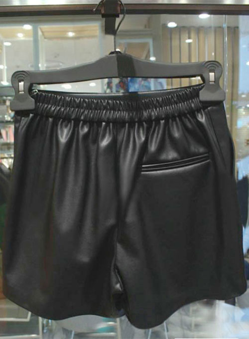 Leather Cargo Shorts Style # 383 - Click Image to Close