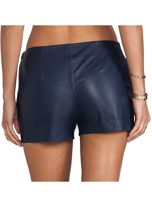 Leather Cargo Shorts Style # 384 - Click Image to Close