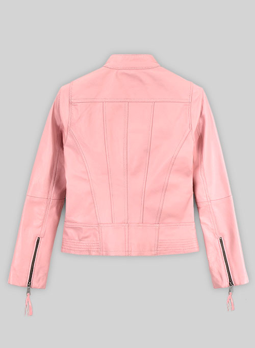 Light Pink Leather Jacket # 520