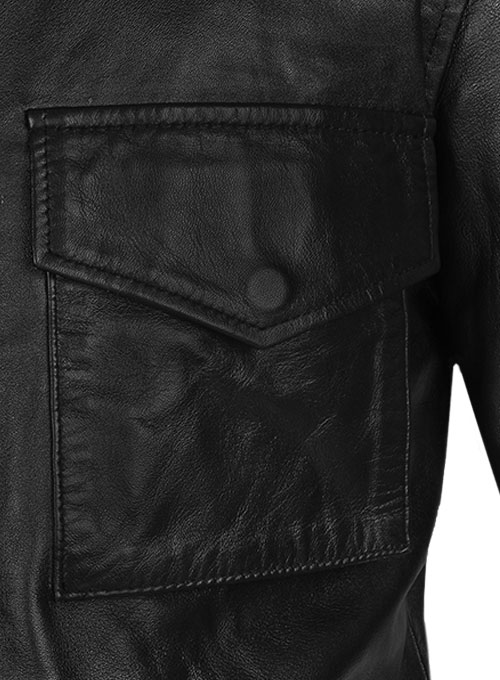 Military M-65 Leather Jacket - Click Image to Close
