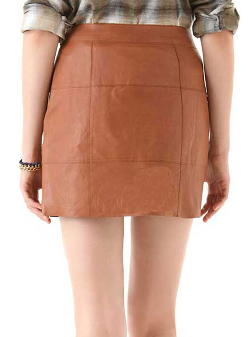Piping Leather Skirt - # 183 - Click Image to Close