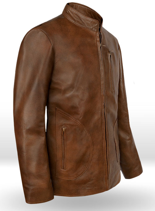 Spanish Brown Rampage Dwayne Johnson Leather Jacket