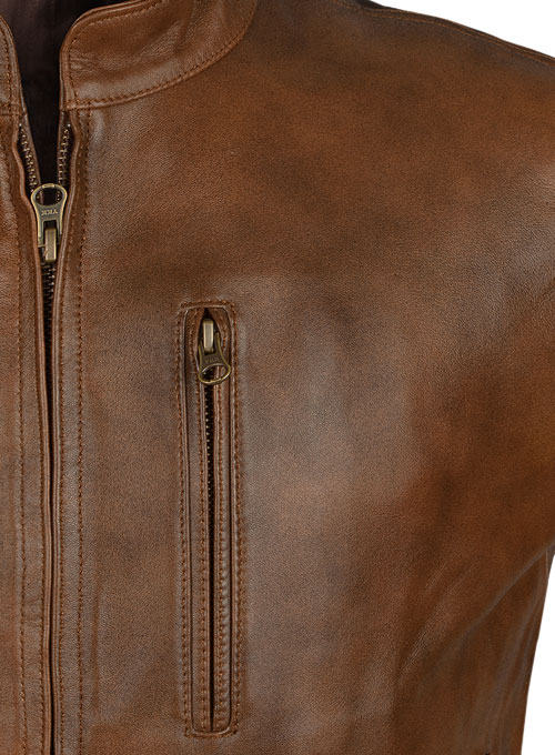 Spanish Brown Rampage Dwayne Johnson Leather Jacket