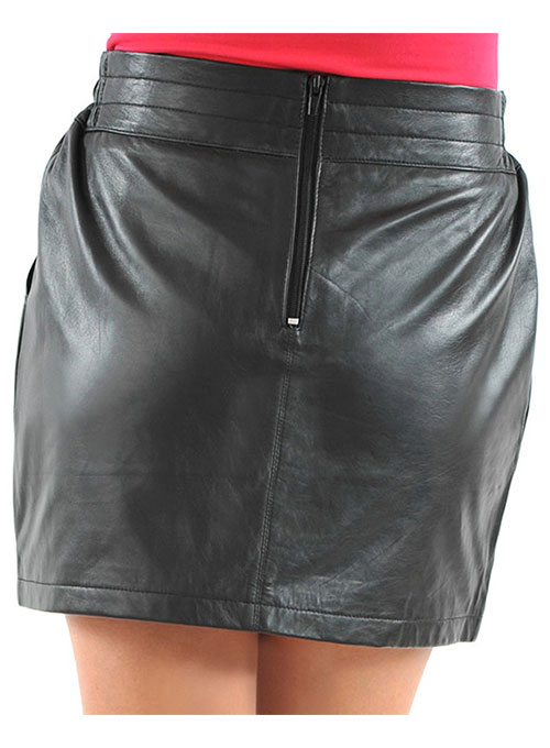 Sporty Leather Skirt - # 465 - Click Image to Close