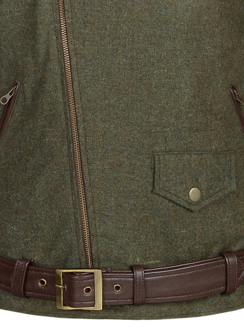 Tweed Leather Combo Jacket # 666 - Click Image to Close