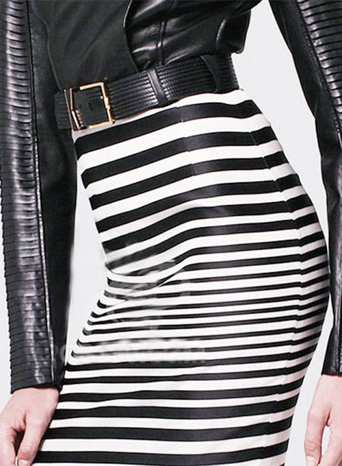 Zebra Leather Skirt - # 192