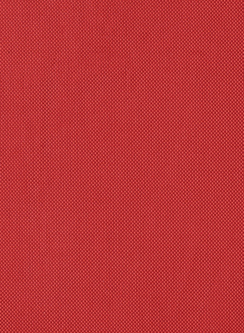 Birdseye Tango Red Cotton Shirt - Full Sleeves - Click Image to Close