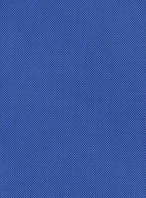 Birdseye Yale Blue Cotton Shirt - Full Sleeves