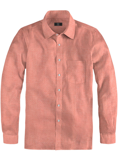 Giza Fazer Pink Cotton Shirt - Full Sleeves - Click Image to Close