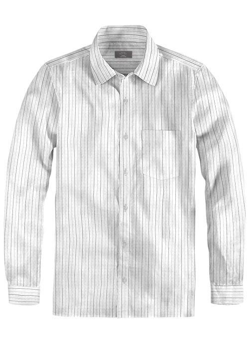Giza Royal Stripes Cotton Shirt - Full Sleeves