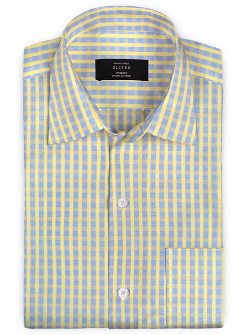 Giza Vendy Checks Cotton Shirt - Full Sleeves