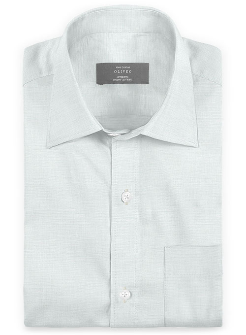 Italian Cotton Zod Light Gray Shirt