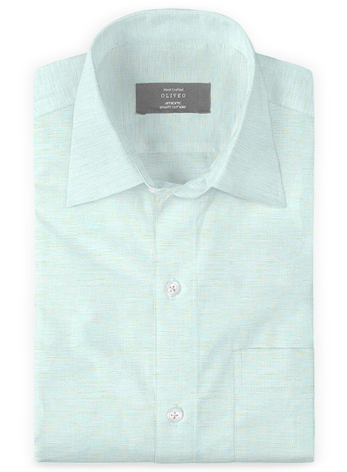 Italian Cotton Blue Green Shirt