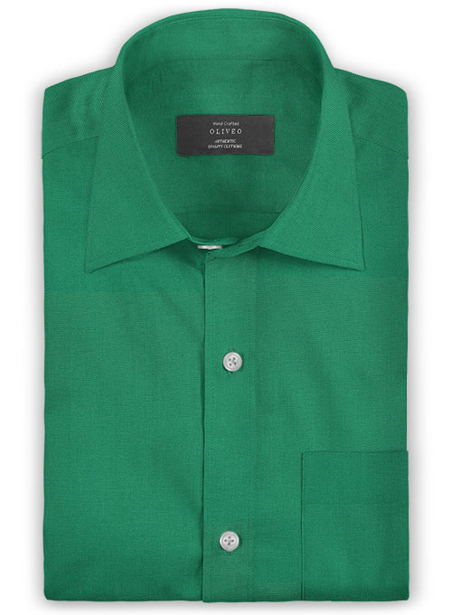 Italian Cotton Dark Green Shirt