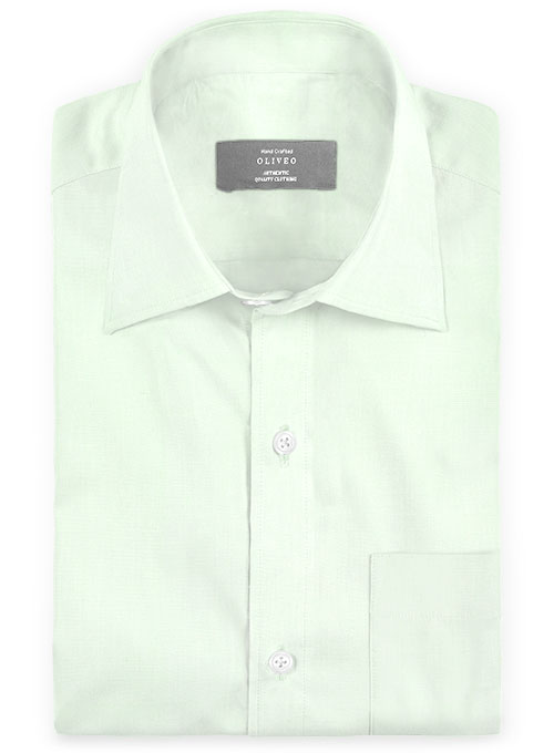 Italian Cotton Pale Green Shirt