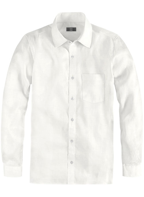 Pure Natural Linen Shirt - Full Sleeves