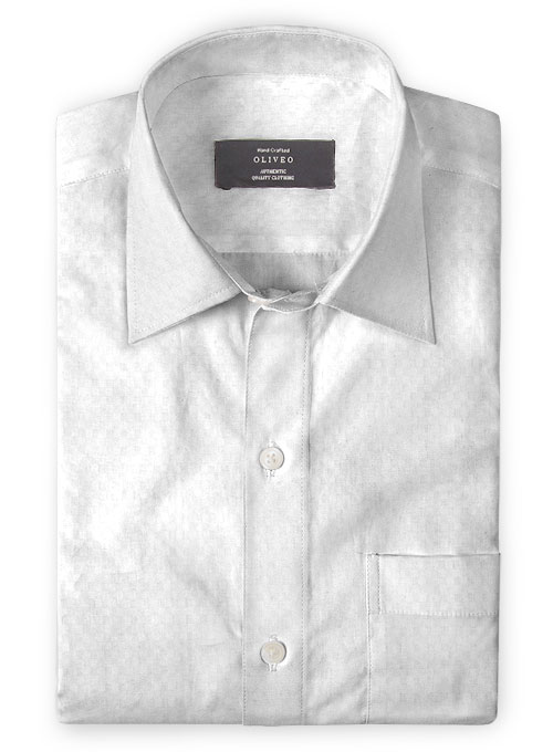 White Checks Dobby Shirt - Full Sleeves
