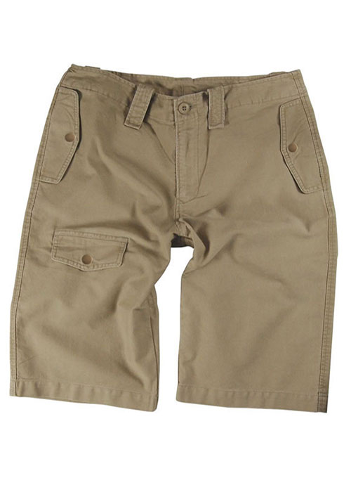 Leather Cargo Shorts