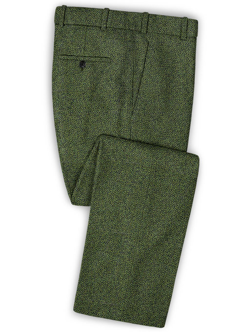 Basket Weave Green Tweed Suit